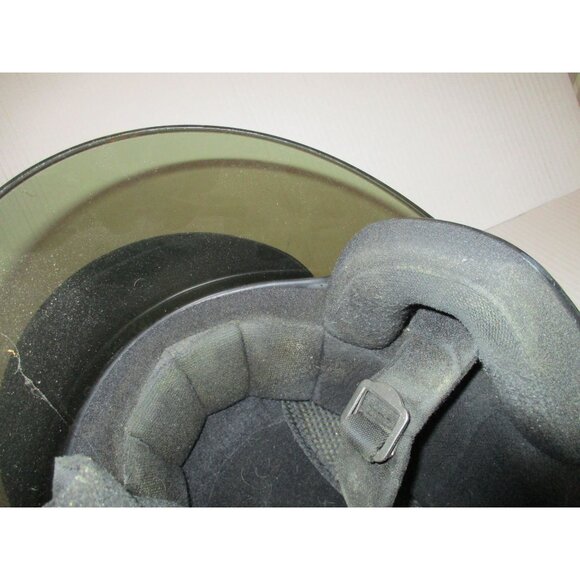 *HJC Motorcycle Helmet Black DOT - Large - Adjustable Chin Strap and Visor - Picture 10 of 11